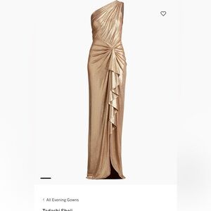 Tadashi Shoji Gold Evening Skirt